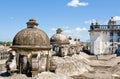 Domes on cathedral roof Leon Royalty Free Stock Photo