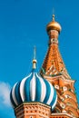 The Saint Basil's Cathedral, is a famous church in Red Square in Moscow, Russia. Royalty Free Stock Photo