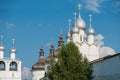 The domes of the churches of Rostov Veliky Royalty Free Stock Photo