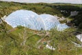 The Domes of the Eden Project Gardens St Austel Cornwall England.