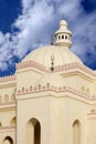 Domes and minaret of Al Fateh Mosque Bahrain Royalty Free Stock Photo