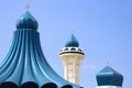 Domes and Minaret of a Mosque Royalty Free Stock Photo
