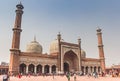 Domes and minarets of the Jama Masjid mosque in New Delhi