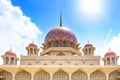 Domes of the Putra Jaya mosque Royalty Free Stock Photo