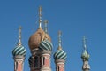 Domes of Russian Orthodox Church, Sanremo, Italy Royalty Free Stock Photo