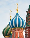 Domes of Saint Basil's Cathedral, Red square, Moscow, Russia Royalty Free Stock Photo