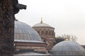 Domes of Saint Sophie view. Istanbul, Turkey.