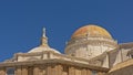 Domes  of the  Santa Cruz cathedral of Cadiz Royalty Free Stock Photo