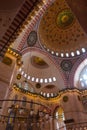 Domes of Suleymaniye Mosque. Islamic vertical background photo