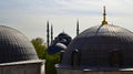 The domes of Suleymaniye Mosque, Istanbul, Turkey Royalty Free Stock Photo