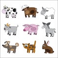 Domestic animal set