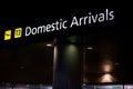 Domestic arrivals airport, transport