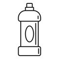 Domestic bleach bottle icon, outline style