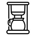 Domestic coffee machine icon, outline style Royalty Free Stock Photo