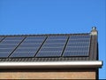 Domestic Solar Panels Royalty Free Stock Photo