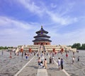 Domestic tourism at Temple of Heaven, Beijing, China Royalty Free Stock Photo