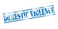 Domestic violence blue stamp Royalty Free Stock Photo