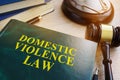 Domestic violence law on a table.