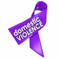 Domestic Violence Purple Awareness Ribbon End Family Spousal Abuse
