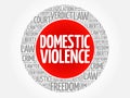 Domestic Violence word cloud Royalty Free Stock Photo