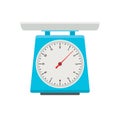 Domestic weigh scale food balance vector icon. Food weight kitchen illustration