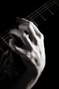 Dominant seventh chord (A7) Royalty Free Stock Photo