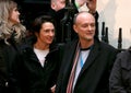 Dominic Cummings and his wife Mary Wakefield are waiting for the prime minister to make a statement. Royalty Free Stock Photo