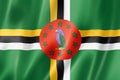 Dominica flag Royalty Free Stock Photo