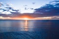 Dominica Island Sunset in Silhouette