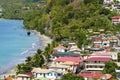 Dominica -panorama of Mero village