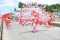 Roseau, Dominica - March 04, 2014: Dominica`s Carnival known as the `Real Mas` .