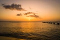 Dominica Sunset Landscape Royalty Free Stock Photo