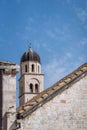 Dominican church tower in Dubrovnik Royalty Free Stock Photo