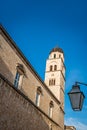 Dominican church tower in Dubrovnik Royalty Free Stock Photo