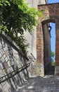 Dominican Gate, polish: Furta Dominikanska, old town in Sandomierz, Poland Royalty Free Stock Photo