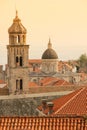 Dominican monastery bell tower. Dubrovnik. Croatia Royalty Free Stock Photo