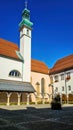 Slovenia, Stajerska, Ptuj: Minorite Monastery Steeple Royalty Free Stock Photo