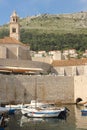Dominican monastery and old port. Dubrovnik. Croatia Royalty Free Stock Photo