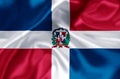 Dominican republic flag illustration Royalty Free Stock Photo