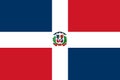 Dominican Republic flag. Vector illustration. World flag Royalty Free Stock Photo