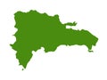 Dominican Republic map - island country in the Greater Antilles archipelago of the Caribbean region