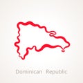 Dominican Republic - Outline Map