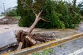 19.09.2022 Dominican Republic Punta Cana Bavaro. Consequences of Hurricane Fiona.