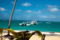 Dominican Republic, Punta cana, Saona Island - Mano Juan Beach. Fishermen`s village Royalty Free Stock Photo