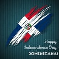 Dominicana Independence Day Patriotic Design.