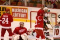 Dominik Hasek Looks For The Puck