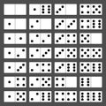 Domino bones full set 28 pieces for game