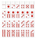 Domino cards - red