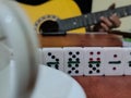 Domino cup gitar coffee guitar toy