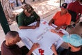 Domino Game Players Royalty Free Stock Photo